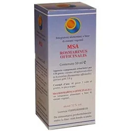 HERBOPLANET Msa Rosmarinus Officinalis Jóvenes Brotes Romero 50 ml - Complemento Alimenticio Digestivo - Gotas