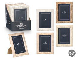 Giftdecor Portafotos Ondas 15x20 cm Surtido (Set de 24)