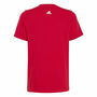 Camiseta de Manga Corta Infantil Adidas Lin Roja