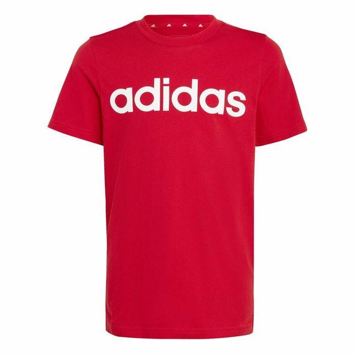Camiseta de Manga Corta Infantil Adidas Lin Roja Camiseta de Manga Corta Infantil Adidas Lin Roja