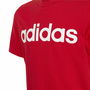 Camiseta de Manga Corta Infantil Adidas Lin Roja