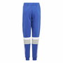 Pantalón Largo Deportivo Adidas 3 Bandas Tib Pt Infantil Azul Unisex