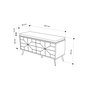 Hanah Home Dune Bench Zapatero Organizador 107x55x35cm Color Hitit