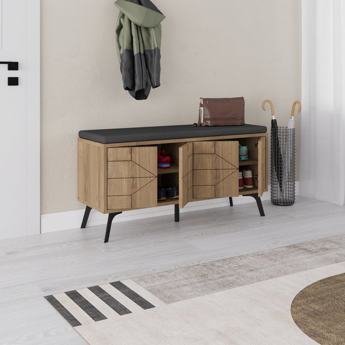 Hanah Home Dune Bench Zapatero Organizador 107x55x35cm Color Hitit Hanah Home Dune Bench Zapatero Organizador 107x55x35cm Color Hitit