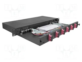 DeLOCK Caja de empalme de fibra óptica 19″ 6 x SC Duplex OM4 1U