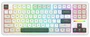 Redragon Wildslash Pro K734WCG-RGB-PRO Teclado Mecánico Inalámbrico RGB 87 Teclas Distribución Polaca Blanco