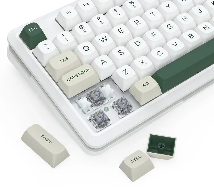 Redragon Wildslash Pro K734WCG-RGB-PRO Teclado Mecánico Inalámbrico RGB 87 Teclas Distribución Polaca Blanco