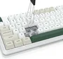 Redragon Wildslash Pro K734WCG-RGB-PRO Teclado Mecánico Inalámbrico RGB 87 Teclas Distribución Polaca Blanco