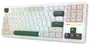 Redragon Wildslash Pro K734WCG-RGB-PRO Teclado Mecánico Inalámbrico RGB 87 Teclas Distribución Polaca Blanco