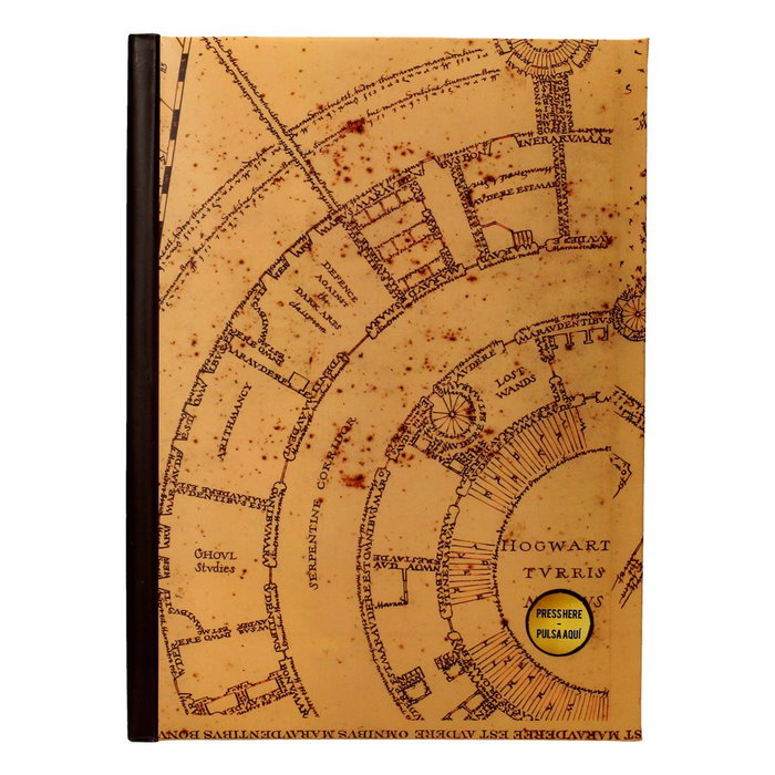 Harry Potter Libreta con luz Mapa del Merodeador Harry Potter Libreta con luz Mapa del Merodeador