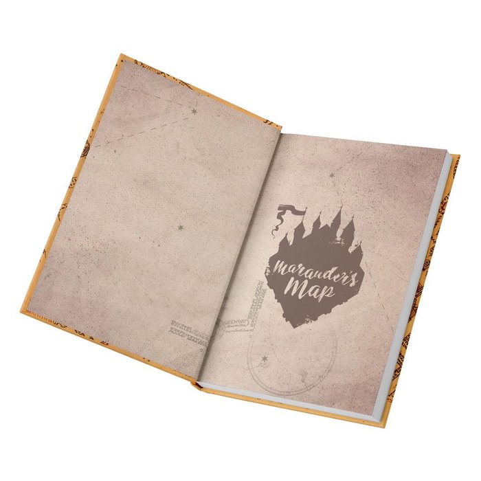 Harry Potter Libreta con luz Mapa del Merodeador Harry Potter Libreta con luz Mapa del Merodeador