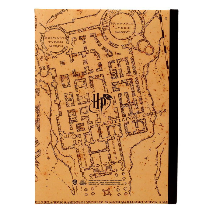 Harry Potter Libreta con luz Mapa del Merodeador Harry Potter Libreta con luz Mapa del Merodeador
