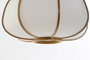 DKD Home Decor Lámpara de Techo Oriental con Plafón de Bambú y Poliéster, Color Natural/Blanco, Bombilla E27, Incluye 2 Unidades