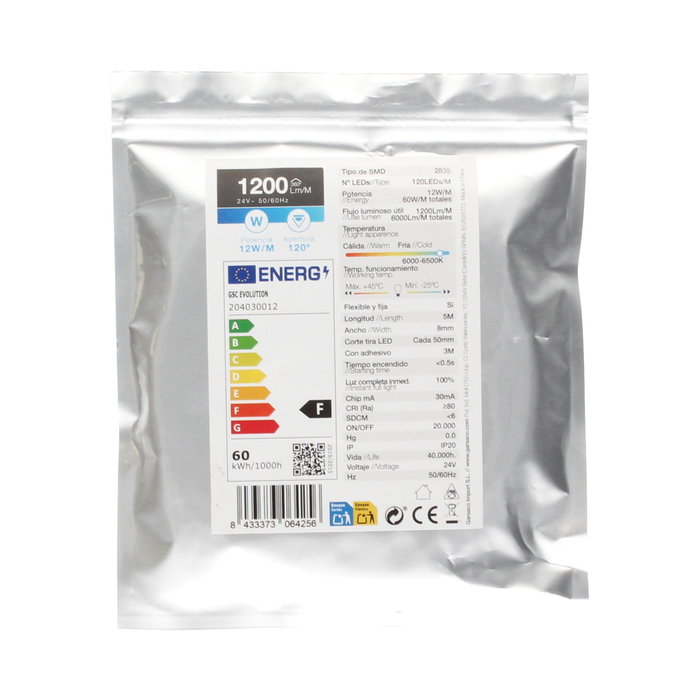 GSC Evolution Rollo de tira LED 5m 12W/m 6000-6500K 24V