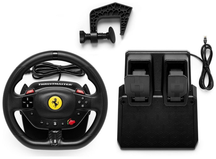 Thrustmaster T98-P Ferrari 296 GTB Volante + Pedales Negro Thrustmaster T98-P Ferrari 296 GTB Volante + Pedales Negro
