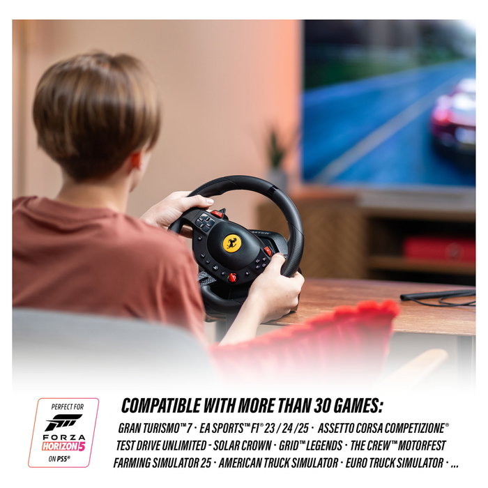 Thrustmaster T98-P Ferrari 296 GTB Volante y Pedales Negro