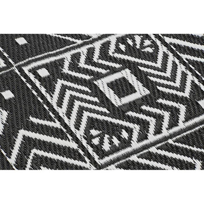 DKD Home Decor Alfombra Étnica 150x210 cm Blanco y Negro Pack de 2 DKD Home Decor Alfombra Étnica 150x210 cm Blanco y Negro Pack de 2