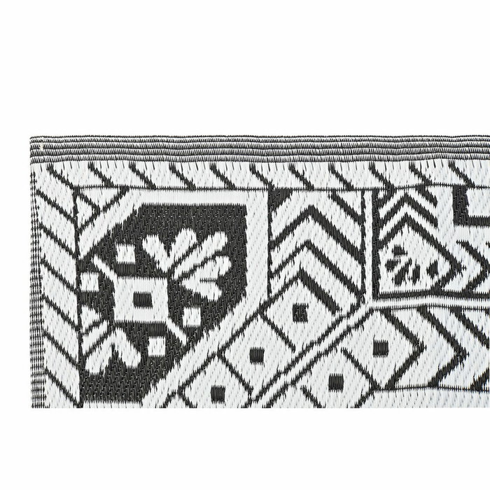 DKD Home Decor Alfombra Étnica 150x210 cm Blanco y Negro Pack de 2 DKD Home Decor Alfombra Étnica 150x210 cm Blanco y Negro Pack de 2