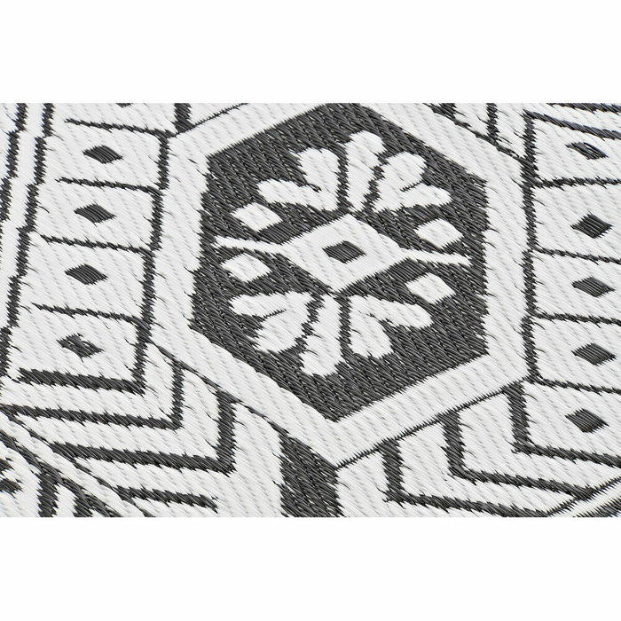 DKD Home Decor Alfombra Étnica 150x210 cm Blanco y Negro Pack de 2 DKD Home Decor Alfombra Étnica 150x210 cm Blanco y Negro Pack de 2