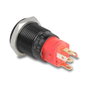 DeLOCK 22013 Interruptor pulsador LED rojo 16 mm