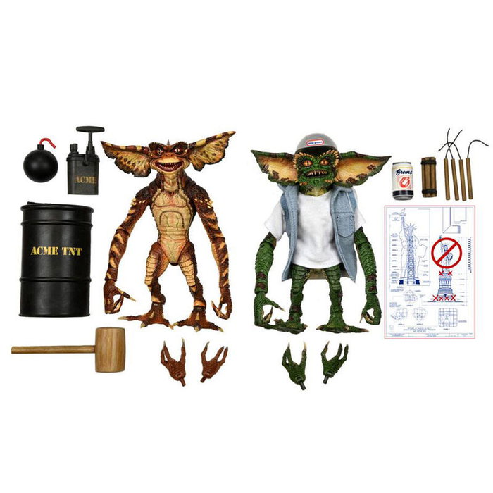 NECA Gremlins Ultimate Demolition Gremlins 2 Figura Articulada 15cm con Accesorios