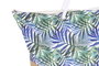 DKD Home Decor Bolso de Poliester con Hojas Azul