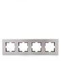 Panasonic Marco Novella 4 Elementos Aluminio Eloxal Plata