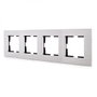 Panasonic Marco Novella 4 Elementos Aluminio Eloxal Plata
