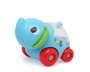 KioKids Arrastre Elefante Sonajero Bebé Azul +12 Meses Juguete Coordinación Aprendizaje Plástico Ruedas