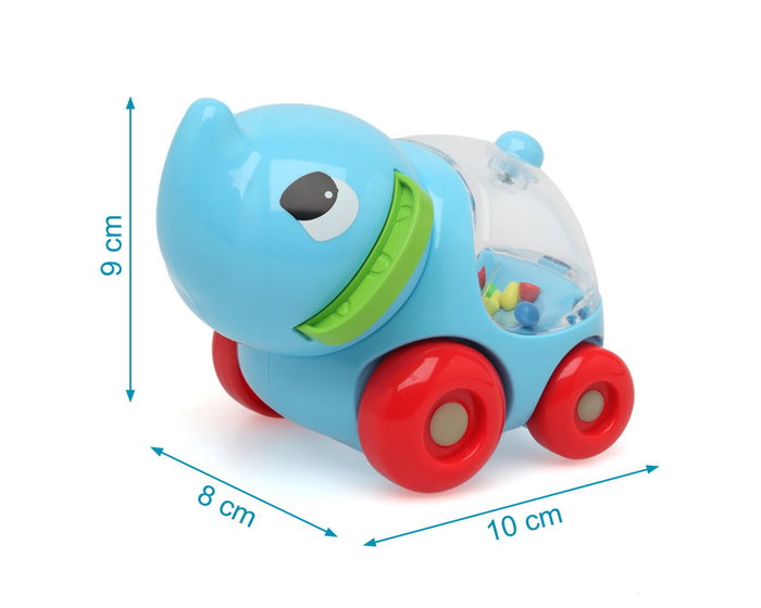 KioKids Arrastre Elefante Sonajero Bebé Azul +12 Meses Juguete Coordinación Aprendizaje Plástico Ruedas KioKids Arrastre Elefante Sonajero Bebé Azul +12 Meses Juguete Coordinación Aprendizaje Plástico Ruedas