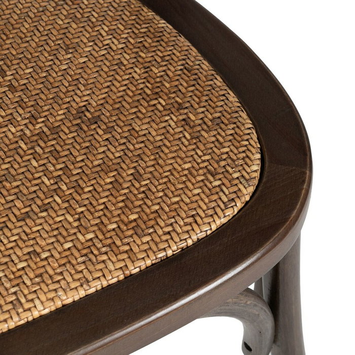 Ixia Silla Chocolate Madera-Ratán