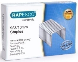 Grapas Rapesco Gran Capacidad 923/10 Mm. Galvanizadas Caja De 1000