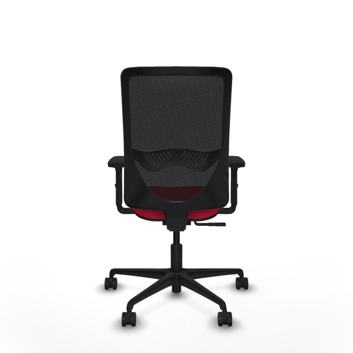 PIQUERAS Y CRESPO Silla de oficina Zulema, mecanismo Sincro, Tela Rojo y Malla Negro PIQUERAS Y CRESPO Silla de oficina Zulema, mecanismo Sincro, Tela Rojo y Malla Negro