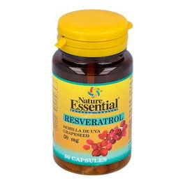NATURE ESSENTIAL Semilla De Uva Resveratrol 50Mg Extracto Seco 50 Cápsulas