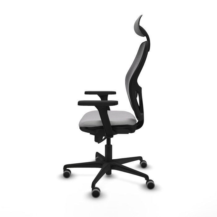 PIQUERAS Y CRESPO Silla de oficina Jorquera con mecanismo Sincro, Gris claro y Negro PIQUERAS Y CRESPO Silla de oficina Jorquera con mecanismo Sincro, Gris claro y Negro