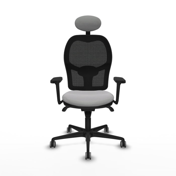 PIQUERAS Y CRESPO Silla de oficina Jorquera con mecanismo Sincro, Gris claro y Negro PIQUERAS Y CRESPO Silla de oficina Jorquera con mecanismo Sincro, Gris claro y Negro
