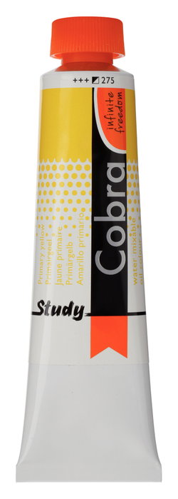 Cobra Cobra Study Color Al Óleo Miscile Con Agua Tubo 40 ml Amarillo Primario 275 Cobra Cobra Study Color Al Óleo Miscile Con Agua Tubo 40 ml Amarillo Primario 275