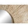 DKD Home Decor Espejo Cottage Natural Cristal Cuerda 73 x 73 x 7 cm