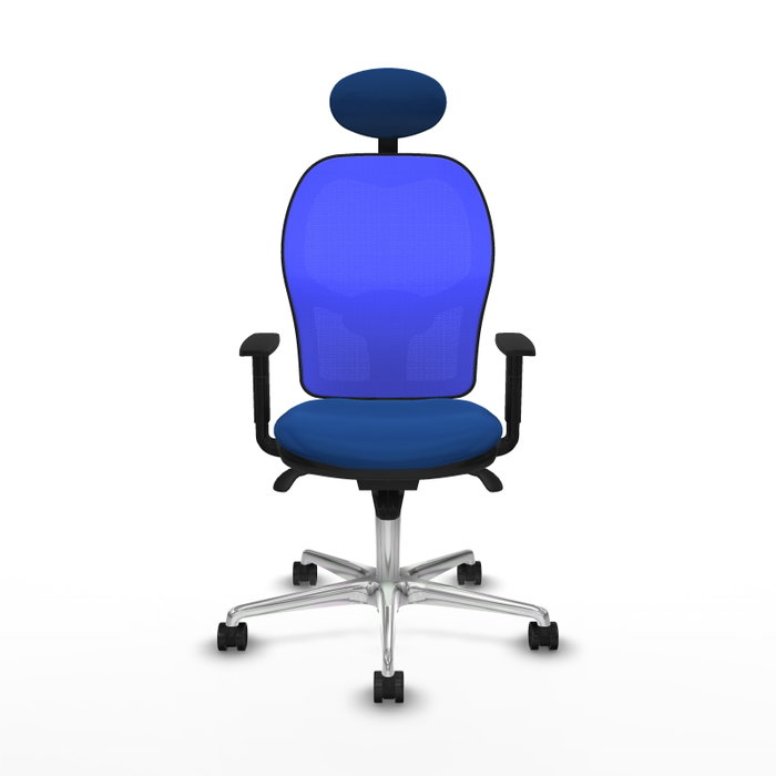 PIQUERAS Y CRESPO Silla de oficina Jorquera Azul con Mecanismo Sincro