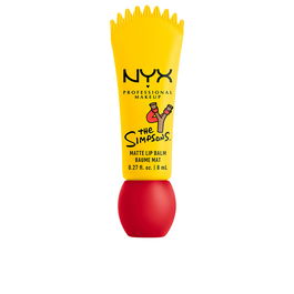 NYX Professional Make Up Bálsamo Labial Mate Smushy de Los Simpson - Edición Limitada, Rebel Red, 8 ml