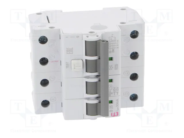 ETI POLAM RCBO KZS-4M 3P+N AC B25/0.03