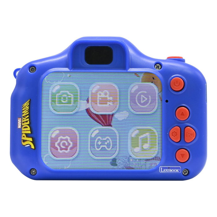 LEXIBOOK Cámara Infantil Spider-Man con Protección de Silicona