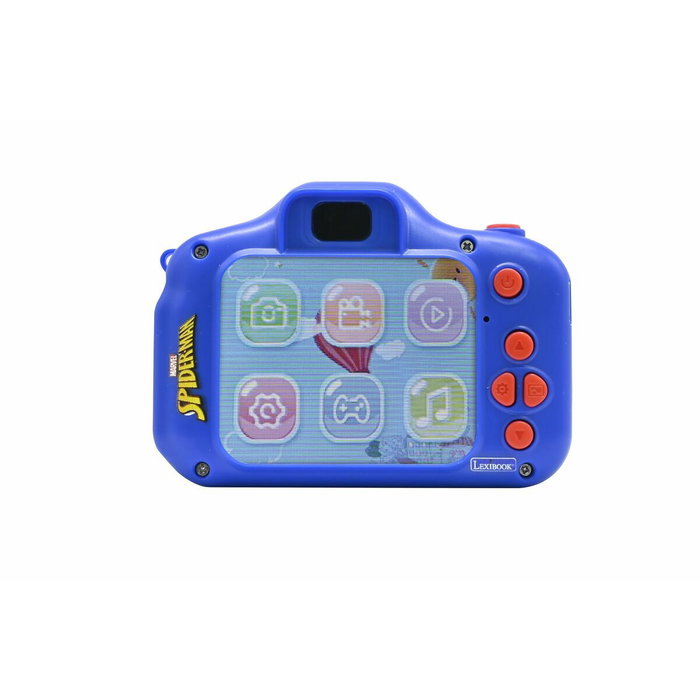 LEXIBOOK Cámara Infantil Spider-Man con Protección de Silicona