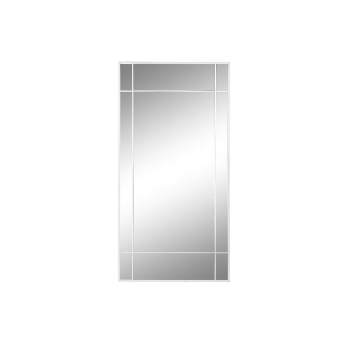 DKD Home Decor Espejo de Hierro y Cristal Blanco 90x180 cm ANXI WHITE