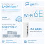 TP-Link Deco XE75 Pro 3-pack Mesh Wi-Fi 6E Tribanda Blanco