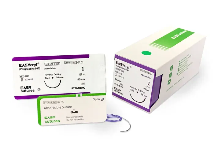 Obvium Sutura Absor Multif 26 mm 2-0 Triang 1-2C 90 cm