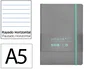 Antartik Cuaderno A5 Tapa Blanda Hojas Rayadas Gris y Turquesa 80 Hojas 80gr FSC
