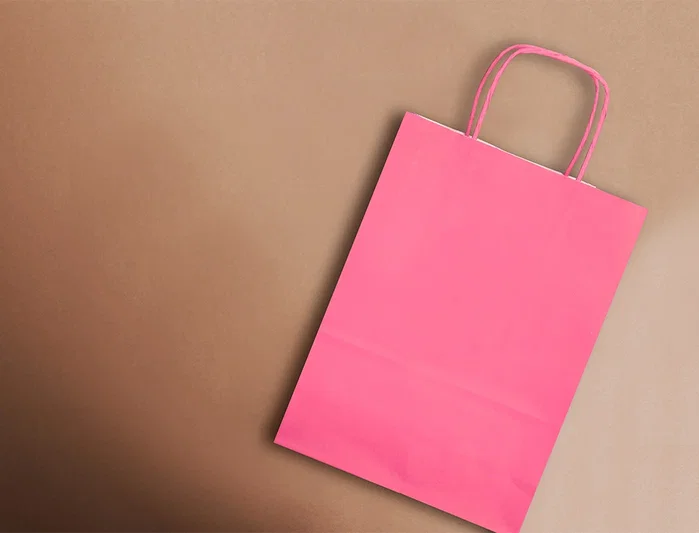 Q-connect Bolsa Papel Celulosa Rosa XS con Asa Retorcida 180x240x80 mm (Pack 25)