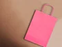 Q-connect Bolsa Papel Celulosa Rosa XS con Asa Retorcida 180x240x80 mm (Pack 25)