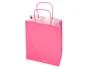 Q-connect Bolsa Papel Celulosa Rosa XS con Asa Retorcida 180x240x80 mm (Pack 25)